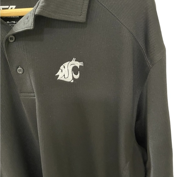 Cutter and Buck Black size XL Men’s 100% Polyester short sleeve Golf Polo - Picture 7 of 7